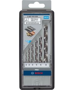 Набор свердел по металлу BOSCH Robust Line HSS-G 2-8 мм, 6 шт., фото  | SNABZHENIE.com.ua