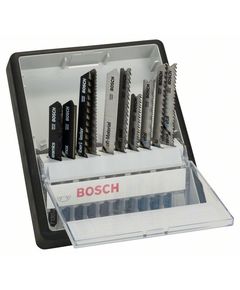 Набір з 10 полотен для лобзиків BOSCH Robust Line з Т-подібним хвостовиком, фото  | SNABZHENIE.com.ua