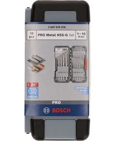 Набір свердел по металу Toughbox HSS-G, 18 шт, DIN 338, 1–10 мм BOSCH, фото  | SNABZHENIE.com.ua