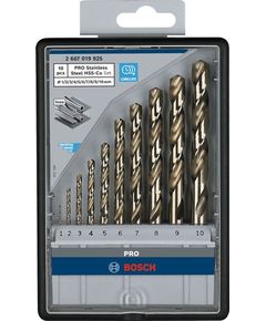 Набор свердел по металлу HSS-Co 1-10 мм, 10 шт, BOSCH Robust Line, фото  | SNABZHENIE.com.ua