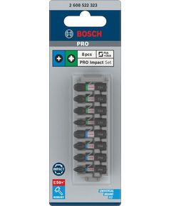 Комплект насадок Impact Control 8 шт. BOSCH (PH1, PH2, PH3, PZ2, PZ3), фото  | SNABZHENIE.com.ua