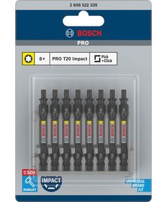 Набір насадок для шуруповерта BOSCH з ударною функцією, 8 шт., фото  | SNABZHENIE.com.ua