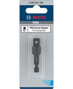 Переходник 3/8 для сменных головок, 50 мм, BOSCH 2608551108, фото  | SNABZHENIE.com.ua