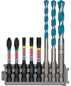 Свердло BOSCH Hex-9 MultiConstruction 5/6/8 мм, 50 мм, PH2, PZ2, T20-T30, фото  | SNABZHENIE.com.ua