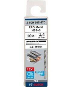Свердло по металлу HSS-G 1,4x18x40 мм DIN 338 BOSCH 2608585470, фото  | SNABZHENIE.com.ua