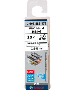 Свердло по металлу HSS-G 1,8x22x46 мм DIN 338 BOSCH, фото  | SNABZHENIE.com.ua