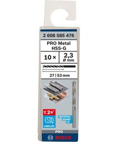 Свердло по металлу HSS-G 2,3x27x53 мм DIN 338, BOSCH 2608585476, фото  | SNABZHENIE.com.ua