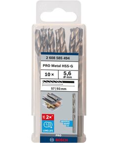 Свердло по металлу HSS-G DIN 338, 5.6x57x93 мм, BOSCH 2608585494, фото  | SNABZHENIE.com.ua