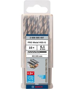 Свердло по металлу HSS-G 6,1x63 мм DIN 338, BOSCH 2608585497, фото  | SNABZHENIE.com.ua