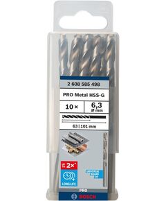 Сверло по металлу HSS-G 6,3x63 мм DIN 338, BOSCH 2608585498, фото  | SNABZHENIE.com.ua