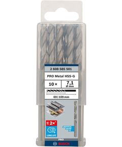 Свердло по металлу HSS-G BOSCH 7,1x69x109 мм, DIN 338, фото  | SNABZHENIE.com.ua