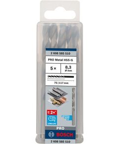 Свердло по металлу HSS-G 8,3x75 мм, DIN 338, BOSCH 2608585510, фото  | SNABZHENIE.com.ua
