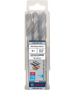 Сверло по металлу HSS-G BOSCH 11,3x94 мм, быстрорежущее, DIN 338, фото  | SNABZHENIE.com.ua