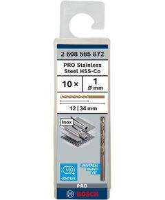 Свердло по металлу HSS-Co, DIN 338, 1x12x34 мм, BOSCH 2608585872, фото  | SNABZHENIE.com.ua