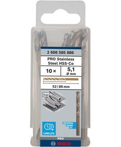 Свердло по металлу HSS-Co 5,1x52x86 мм DIN 338, BOSCH 2608585886, фото  | SNABZHENIE.com.ua