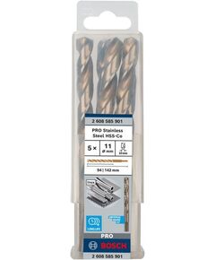 Свердло по металлу HSS-Co, DIN 338, 11x94x142 мм, BOSCH 2608585901, фото  | SNABZHENIE.com.ua
