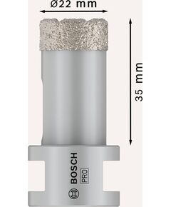 Алмазные сверла BOSCH Dry Speed 22x35 мм для сухого сверления керамики, фото  | SNABZHENIE.com.ua