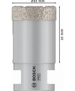 Алмазные сверла Dry Speed 32x35 мм для керамики BOSCH 2608587120, фото  | SNABZHENIE.com.ua