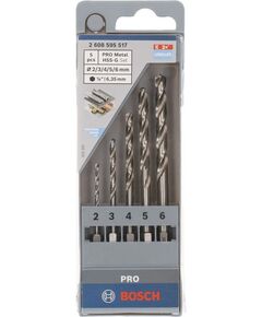 Набор свердел по металлу HSS-G BOSCH, 5 шт, 2-6 мм, DIN 338, фото  | SNABZHENIE.com.ua