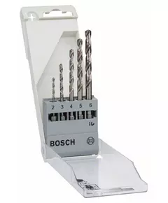 Набір із 5 свердел по металу HSS-G, DIN 338, 2–6 мм BOSCH, фото  | SNABZHENIE.com.ua