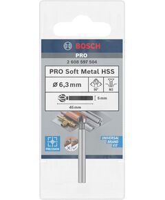 Зенкери конічні M3, 6,3 мм, 45 мм, 5 мм від BOSCH - якість 2608597504, фото  | SNABZHENIE.com.ua