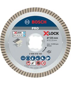 Алмазный диск X-LOCK Bosch 125 мм для керамики Turbo Extra Clean, фото  | SNABZHENIE.com.ua