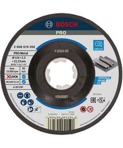 Диск X-LOCK Expert для металла 115x2,5x22,23 мм BOSCH 2608619256, фото  | SNABZHENIE.com.ua