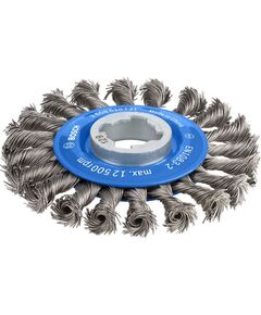 Дисковая щетка X-LOCK, стальная, узелки, 115 мм - BOSCH 2608620731, фото  | SNABZHENIE.com.ua