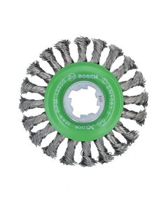Дисковая щетка X-LOCK, нержавеющий провод, 115 мм, BOSCH 2608620733, фото  | SNABZHENIE.com.ua