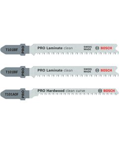 Набор из 3 полотен Bosch T 101 BIF и T 101 AOF для лобзика 2608636429, фото  | SNABZHENIE.com.ua