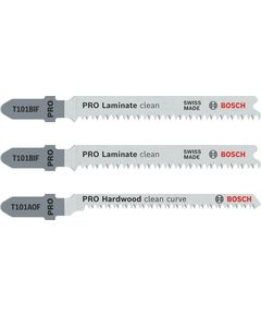 Набор из 3 полотен Bosch T 101 BIF и T 101 AOF для лобзика 2608636429, фото  | SNABZHENIE.com.ua
