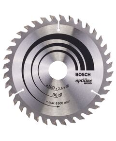 Пильный диск BOSCH Optiline Wood 180x30/20 мм, 36 зубьев, фото  | SNABZHENIE.com.ua