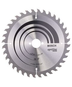 Пильный диск BOSCH Optiline Wood 230x30 мм, 36 зубьев, 2,8 мм, фото  | SNABZHENIE.com.ua