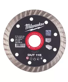 Алмазный диск DUT 125 для керамической плитки, бетон (чистый рез) MILWAUKEE, фото  | SNABZHENIE.com.ua