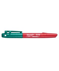 Маркер MILWAUKEE INKZALL тонкий зеленый для стройплощадки, фото  | SNABZHENIE.com.ua