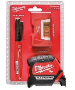 Набор измерительных инструментов Milwaukee, 3 предмета, фото  | SNABZHENIE.com.ua