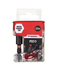 Насадка Milwaukee PZ2 25 мм (25 шт/упак) з магнітним тримачем бит, фото  | SNABZHENIE.com.ua