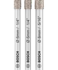 Набор алмазных сверл BOSCH Expert для керамики (6/6/8) 2607011626, фото  | SNABZHENIE.com.ua