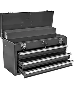 Ящик для інструментів, металевий, 52 x 22 x 30 см, 3 осередки TOPEX (79R116), фото  | SNABZHENIE.com.ua