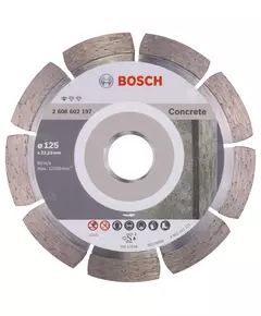 Алмазный отрезной круг 125 x 22,23 мм для обработки бетона Standard for Concrete BOSCH (2608602197), фото  | SNABZHENIE.com.ua