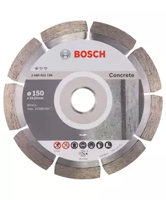 Алмазне відрізне коло 150 x 22,23 мм для обробки бетону Standard for Concrete BOSCH (2608602198), фото  | SNABZHENIE.com.ua