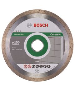 Алмазный круг 150 мм для резки керамики BOSCH Standard 2608602203, фото  | SNABZHENIE.com.ua