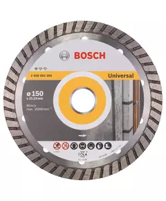Алмазный отрезной круг 150 x 22,23 мм для любых стройматериалов Standard for Universal Turbo BOSCH (2608602395), фото  | SNABZHENIE.com.ua