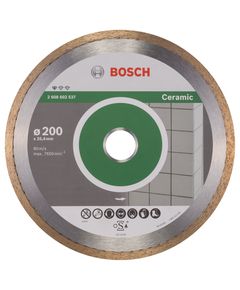 Алмазний відрізний круг 200x25,4 мм для плитки BOSCH 2608602537, фото  | SNABZHENIE.com.ua