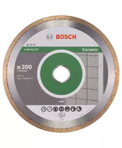Алмазне відрізне коло 200 x 25,4 мм для керамічної плитки Standard for Ceramic BOSCH (2608602537), фото  | SNABZHENIE.com.ua