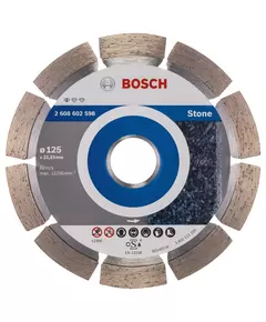 Алмазный отрезной круг 125 x 22,23 мм гранит, натуральный камень Standard for Stone BOSCH (2608602598), фото  | SNABZHENIE.com.ua