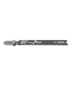 Пильное полотно BOSCH T 119 B Basic for Wood 5 шт для лобзика, фото  | SNABZHENIE.com.ua