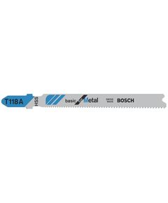 Пильное полотно BOSCH T 118 A Basic для металла, 5 шт, фото  | SNABZHENIE.com.ua
