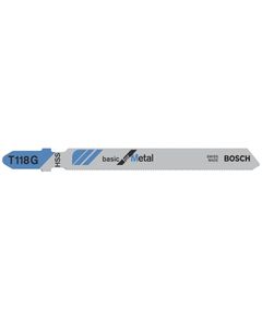 Пильное полотно T 118 G по металлу для лобзика BOSCH, 5 шт., фото  | SNABZHENIE.com.ua