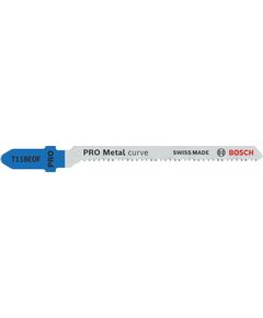 Пильное полотно BOSCH Т 118 EOF Flexible для лобзика по металлу, 5 шт., фото  | SNABZHENIE.com.ua
